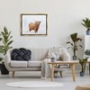 Stupell Industries Highland Cow in Snow Black Framed Floater Canvas Wall Art - 2 of 4