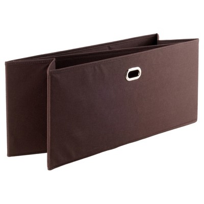 Coastal Chocolate Fabric Rectangular Storage Baskets - Set of 2