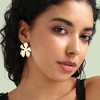 SOHI Women's Minimal Flora Stud Earrings - 3 of 4