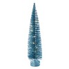 Vickerman 16"x20"x24" Baby Blue Lit Bottle Brush Tree Set - 2 of 4