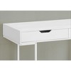 NicBex Contemporary Computer Desk with Open Storage Shelves & Metal Legs for Work Home Office Ergonomic Design - 3 of 4