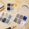 Juvale 3 Tier Stackable Storage Containers with Adjustable Compartments for Beads, Sewing Accessories, Arts and Crafts Supplies (6 x 6 x 5 In) - 3 of 4