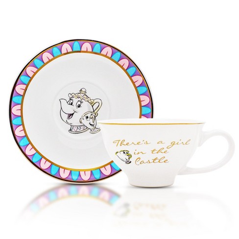 Disney Alice In Wonderland Ceramic Teacup and Saucer Set