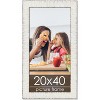 PosterPalooza | Panoramic Ornate White Picture Frame - UV Acrylic, Foam Board Backing, Hanging Hardware - 2 of 4