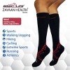 Bison Life Over The Calf Graduated Compression Socks for Women & Men, Anti-fatigue (15-20 mm/Hg),  5 Pairs - 3 of 4