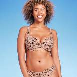 Women's Lightly Lined Underwire Bikini Top - Shade & Shore™ Animal Print