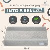 Beyond Innoventions Organic Cotton Changing Pad – Waterproof Non-Slip with Removable Washable Cover | Standard Size Baby Changing Pad for Dressers - 2 of 4