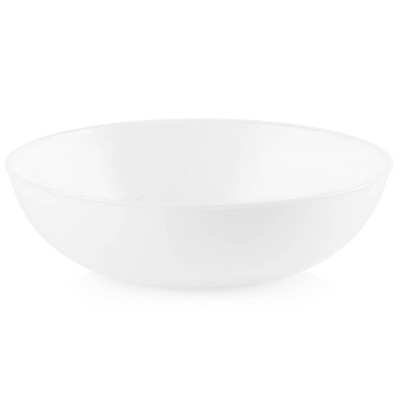 Corelle 46oz Vitrelle Pasta Bowl White: Round Solid Vitrelle, 8.5" Diameter, Dishwasher-Safe, Dining Tableware for All Ages