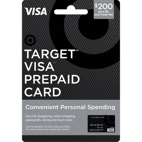 Visa Prepaid Card 200 6 Fee Target - 
