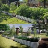 Vego Garden 4-in-1 Modular Raised Rectangular Metal Outdoor Garden Bed 42"x42"x11" - 2 of 4