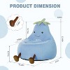 FONTOI 31" Eggplant-Shaped Mini Sofa Chair, Cute Cartoon Sofa with Washable Cover for Living Room, Playroom, Kid Gift Soft, 30.3"*31.1"*27.5" - 3 of 4