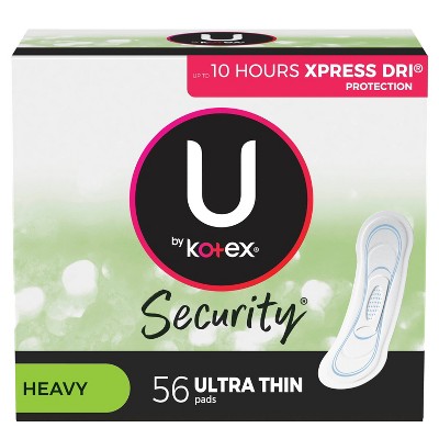 U by Kotex Security Ultra Thin Feminine Pads - Heavy