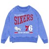NBA Philadelphia 76ers Crew Fleece Sweatshirt - 2 of 3