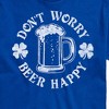 Men's - Instant Message - Don't Worry Beer Happy Short Sleeve Graphic T-Shirt - 2 of 4