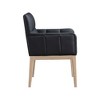 Meridian Furniture,Adrian Vegan Leather Dining Arm Chair, Set of 2 - 3 of 4