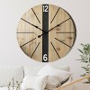 VIP Wood 26 in. Brown Wall Clock - 4 of 4