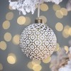 Whisen D3.9" Christmas Ball Ornaments, Glass Decorative Hanging Ball Christmas Tree Ornaments, Set of 6 - 3 of 4