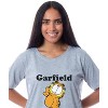 Garfield Comic Womens' I'm Cute Pose Pajama Dorm Sleep Shirt Nightgown Grey - image 3 of 4