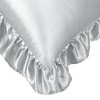 PiccoCasa Satin Retro Luxury Silky with Ruffle Envelope Closure Pillowcases 2 Pcs - 4 of 4