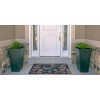 HomeStock Outdoor Washable Miramar Navy & Gold 2' X 3', Machine Woven with Printed Designs, Coastal - 2 of 4