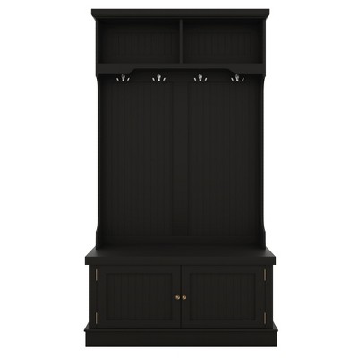 Hall Tree Entryway Organizer with Shoe Storage Bench and Coat Rack - Furniture for Foyer, Mudroom, Hallway, Living Room