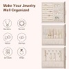PU Jewelry Organizer with Side Drawers, Display Storage Case for Earrings, Necklaces & Watches - 2 of 4