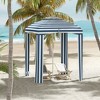 Outsunny 5.8' x 5.8' Cabana Umbrella, Outdoor Beach Umbrella with Double-top, Windows, Sandbags, Carry Bag - 2 of 4