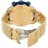 Invicta 19173 Men's Aviator Blue Dial Yellow Gold Steel Bracelet Chronograph Watch - 3 of 4