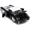 1957 Chevrolet Corvette Black w/White Top and Wolfman Diecast Figure "Universal Monsters" 1/24 Diecast Model Car by Jada - 4 of 4