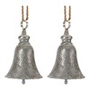 Melrose Rustic Metal Bell Ornament (Set of 2) - 3 of 4