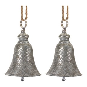 Rustic Metal Bell Ornament (Set of 2) - 1 of 4
