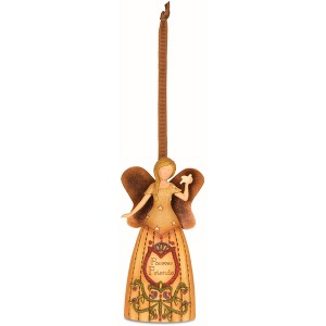 Pavilion Gift Company - Forever Friends - 4.5" Angel Holding Dove Ornament - Tree Ornaments - 1 of 4