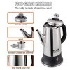 VEVOR 12-Cup Electric Percolator,304 Stainless Steel,Keep Warm Function,Heat-Resistant Handle,Quick Brew & Easy-Pour Spout,Classic Coffee Maker,Silver - 4 of 4