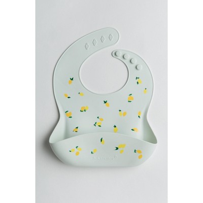 Loulou Lollipop Silicone Printed Bib - Lemon