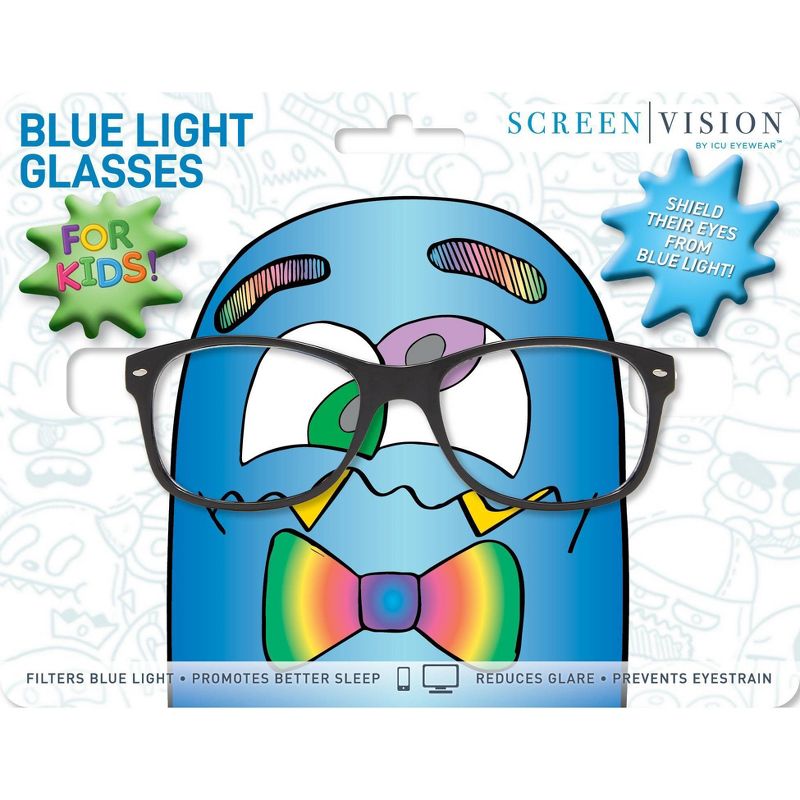ICU Eyewear Kids Screen Vision Blue Light Filtering Oval Glasses, 5 of 8