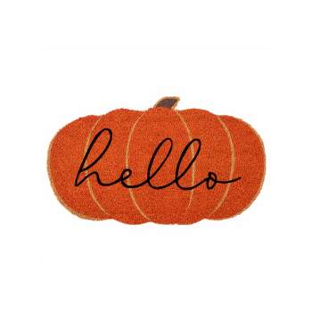 Shiraleah "Hello" Pumpkin Fall Doormat