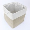 REGALWOVEN Square Fabric Collapsible Storage Basket Bin with Handle for Shelves Closet - 3 of 4