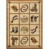 Kumasinova Wild West Frontier Area Rug – Spirit of the Frontier for Living Room, Kid & Pet-Friendly, Made in Turkey, Stain-Resistant Door Mat - 2 of 4