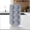 Unique Bargains Ice Tray 8-Cavity Sphere Ice Mould with Lid Round Hand Wash Only Silicone 8.86"x4.72"x1.89" 1 Pc - 2 of 3