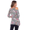 Maternity Printed Cold Shoulder Tunic - White Mark - 3 of 4