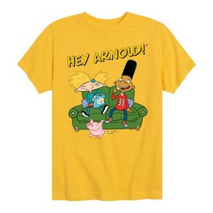 Boys' - Hey Arnold! - Arnold, Gerald and Abner Short Sleeve Graphic T-Shirt - 1 of 4