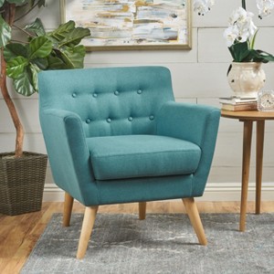Meena Buttoned Mid-Century Club Chair - Christopher Knight Home - 1 of 4