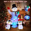 GAOMON Christmas Inflatables Outdoor Decorations, 8 FT Inflatable Snowman with Penguins, Gaomon Blow Up Xmas Decorations - 2 of 4