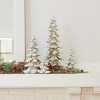 Metallic Gold Pine Tree Decorations Holiday Display Set – 4pc by Melrose - 2 of 3