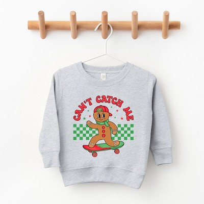 The Juniper Shop Gingerbread Man Skateboard Youth Ultra-Soft Graphic Sweatshirt