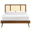 Modway Kelsea Cane and Wood Full Platform Bed With Splayed Legs - 4 of 4