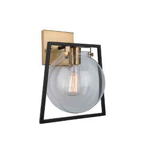 Artcraft Lighting Bridgetown 1 - Light Sconce in  Black/Harvest Brass - 1 of 1
