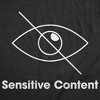 Mens Funny T Shirts Sensitive Content Sarcastic Graphic Novelty Tee For Men - Crazy Dog Men's T Shirt - 2 of 4