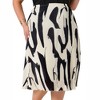 Agnes Orinda Women's Plus Size Pleated Print High Waisted Summer Trendy Business Casual A Line Skirts - 2 of 4