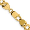 Black Bow Jewelry Mens 8.25mm 14K Yellow Gold Solid Lightweight Flat Curb Chain Bracelet - 3 of 4